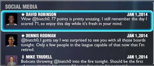 David Robinson & Dennis Rodman Social Media